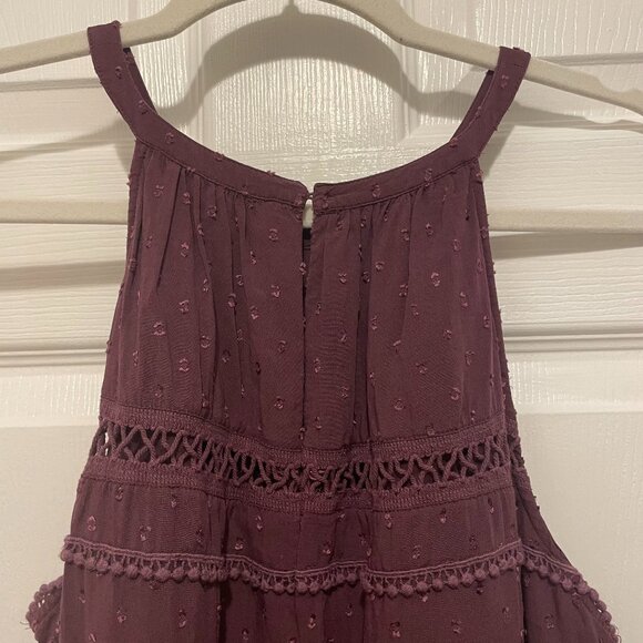 Loft Embroidered Plum Halter Dress (5 clothing items for $15) - Picture 3 of 6